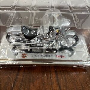 Harley-Davidson Black and Orange Die-Cast Model Box